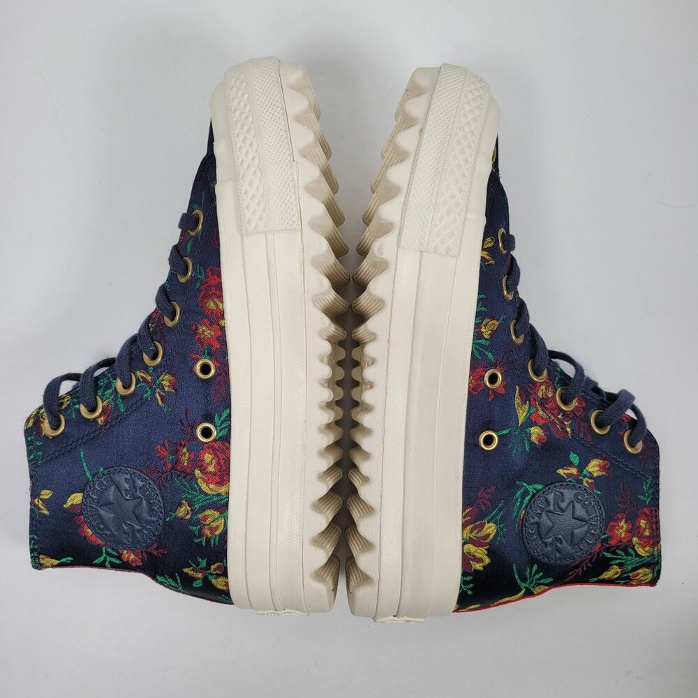 Converse Women's Floral High-Top Platform Sneakers 561654C US Size 5 - Picture 6 of 8